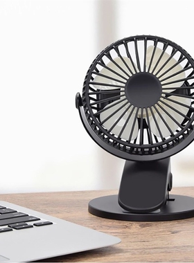 USB Clip Desktop/Table Fan Mini Portable Clamp 3 Speeds Desk