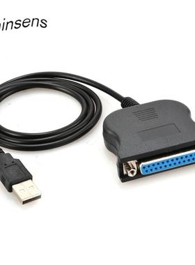 USB To 25 Pin DB25 Female IEEE 1284 Parallel Printer LPT Ada