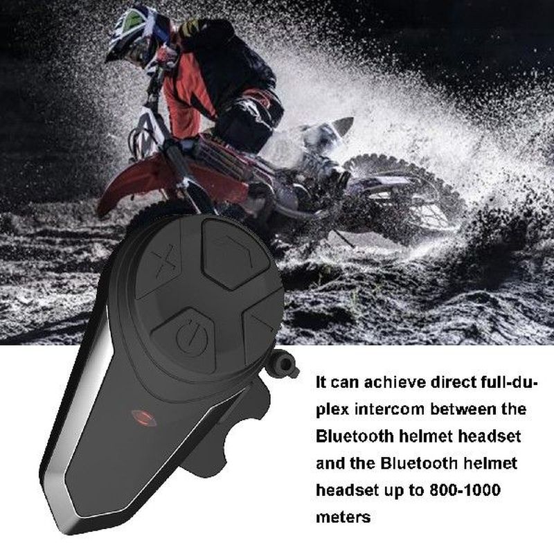 Motorcycle Helmet Earphone FM Redio 1000m Intercom