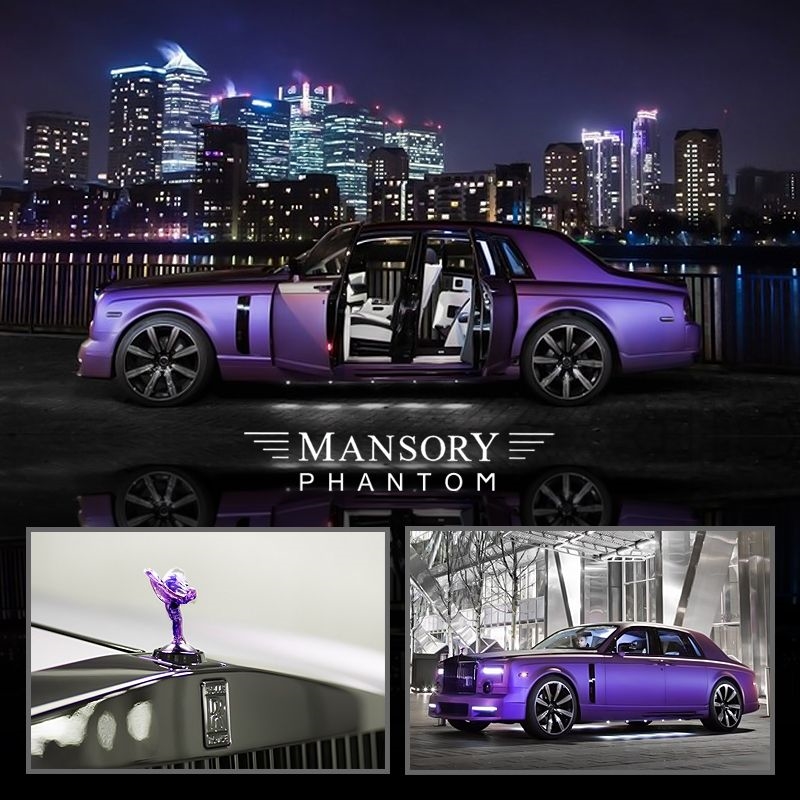 Pre-Order TimeMicro 1:64 Rolls Royce Mansory Phantom purple