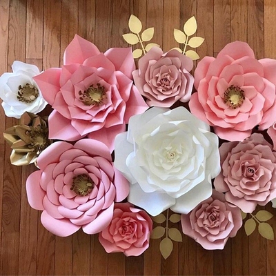 Largest supplier 30cm Paper Flower Backdrop Wall Large Rose