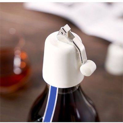 Wine Bottle Stopper Stainless Champagne Cork Cap Reusable
