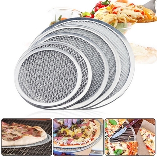 Non stick Pizza Screen Pan Baking Tray Metal Net New Seamles