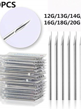 100PCS Surgical Steel 14G 16G Piercing Needle Lot Sterile D