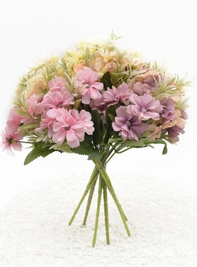 5 forks 15 heads Daisy bouquet Home decoration accessories