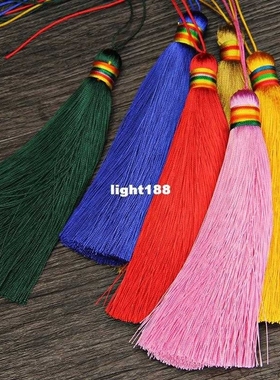 10PC 12CM Long Multicolor Cotton Silk Tassel Brush for Earri