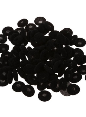 100 Pcs Black Sponge Earbud Headphone Cap Ear Pads Cover Rep