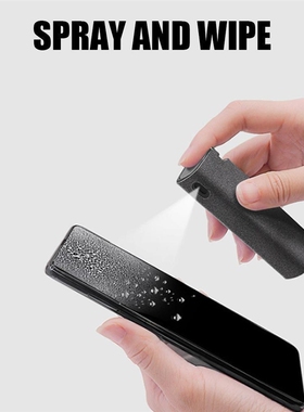 Portable Phone Pc Screen Cleaner Spray Microfiber Cloth Set