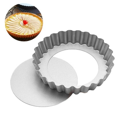 6In Cake Pie Tart Dish Baking Pan Oven Tray Pizza Mold Bakew