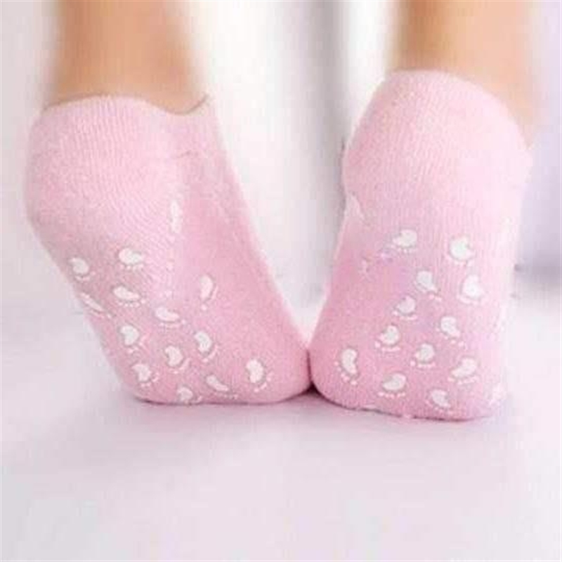 。Gel Heel Socks Spa Foot Relief Cracked Feet Beauty Care M