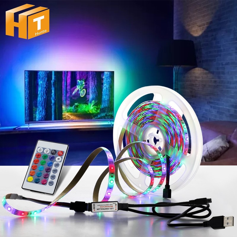 5V 2835 SB LED Strip Light 1M 2M 3M 4M 5M RGB Color TV Backg