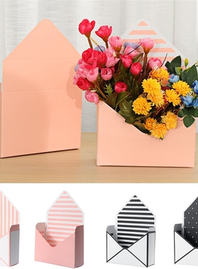 12Pcs/Set Bouquet Gift Box Envelope Flower Boxes Hand Holds