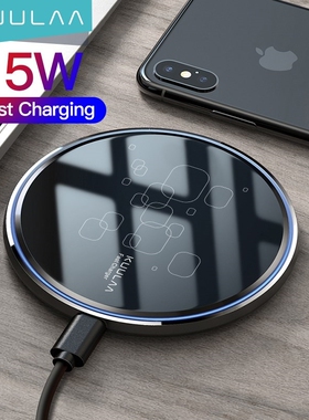 KUULAA 15W Qi Wireless Charger For Xiaomi Mi 9 Pro Mirror Wi
