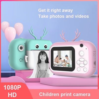 1080P Dual Lens 2.4 Inch Childrens Camera Polaroid Thermal