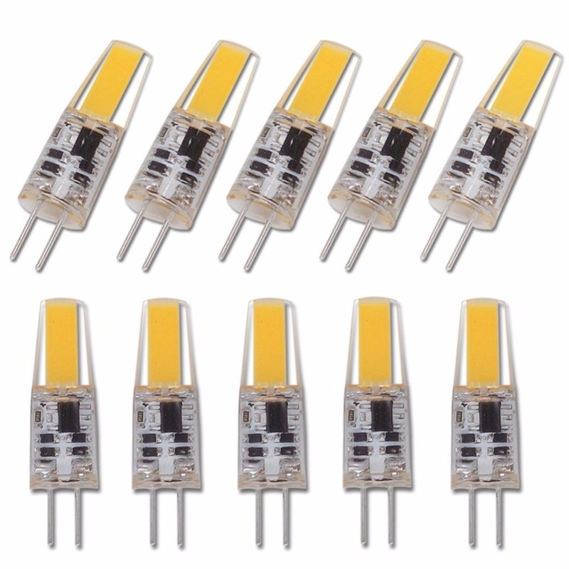 2pcs LED G4 Lamp Bulb AC DC Dimmable cob led 12V 220V 6W CO