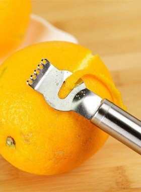Stainless Steel Lemon Zester Grater With Channel Knife And