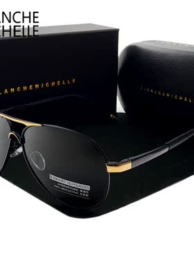 Blanche Michelle 2020 Vintage Pilot Sunglasses Men Polarize