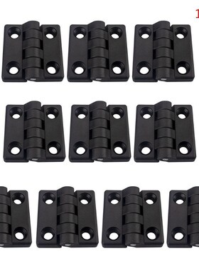 10PCS Black Nylon Plastic Butt Hinge Drawer Jewellery Case H