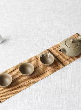 Bamboo placemats rectanle Handmade Cup Mat vintae For Kun