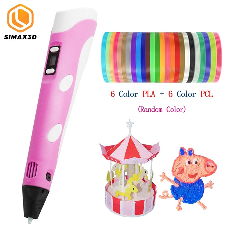 SIMAX3D 3D Printing Pen DIY LED Screen Pen with 1.7mm PLA/P