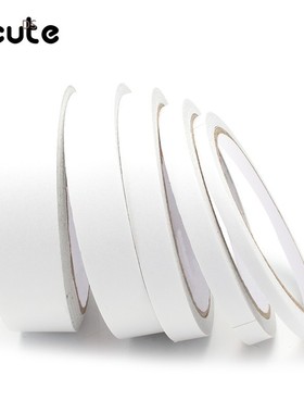 Kicute 5mm 9mm 12mm 18mm 24mm 12M White Double Sided Tape Fa