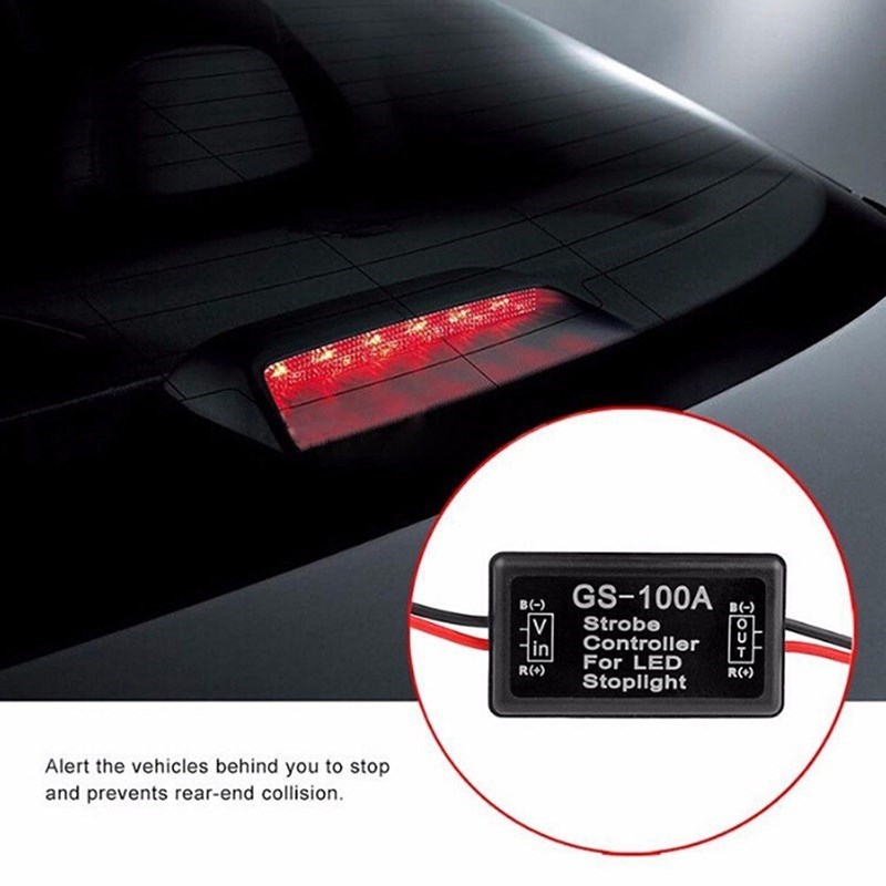 12V Car Vehicle Gs-100a Led Flash Strobe Controller Flasher