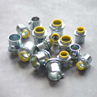 UL美标认证盒接头杯梳EMT管金属线管铁镀锌接头锁母EC131 1/2接头