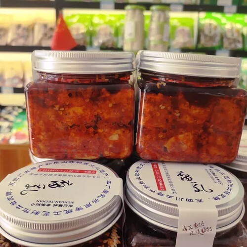夹江豆腐乳辣味300瓶装四川