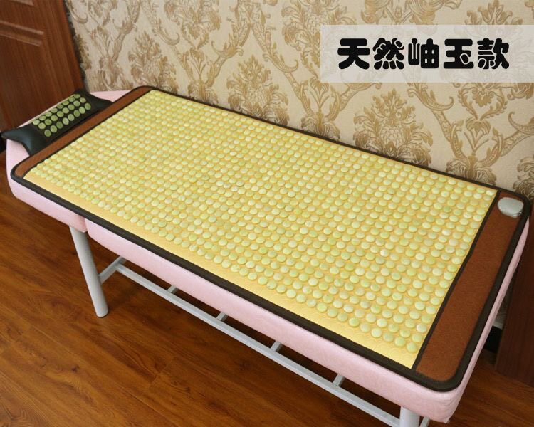 玉石加热床垫砭石锗石点加热垫远红外线理疗石垫家用光子能量汗蒸