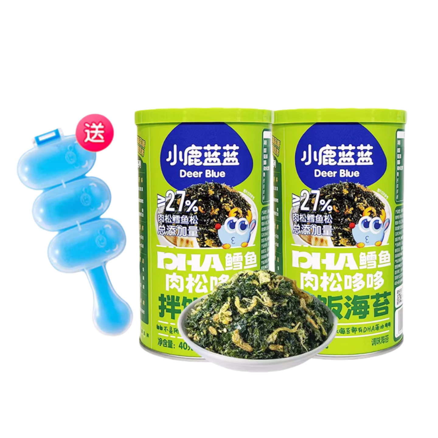 小鹿蓝蓝拌饭海苔碎儿童调味料寿司饭团料送宝宝婴儿不加盐辅食谱