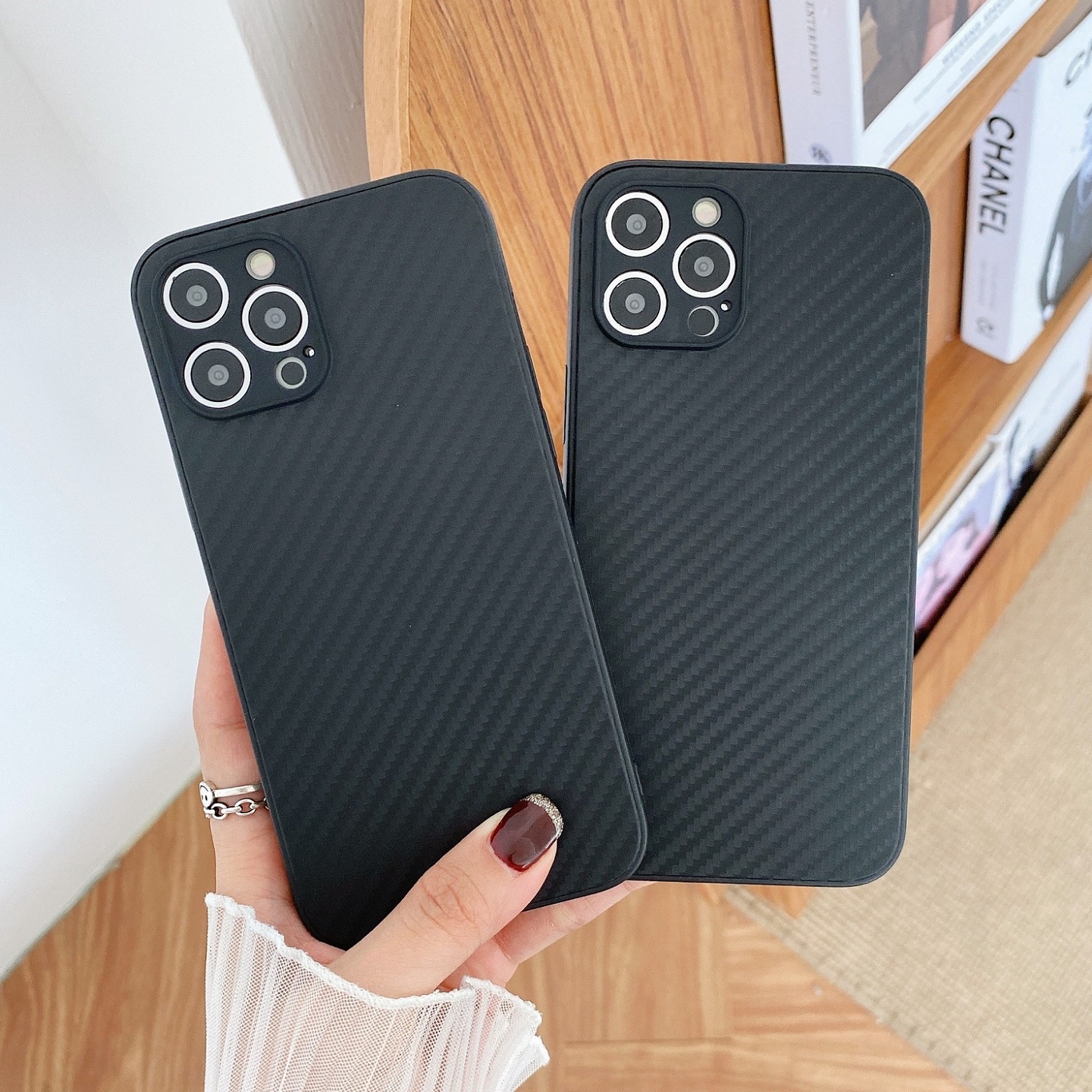 纤维纹6手机壳适用iPhone12苹果17air简约16e商务15plus时尚14pro黑色13mini11xs男max软xr7pTPU8保护套5se