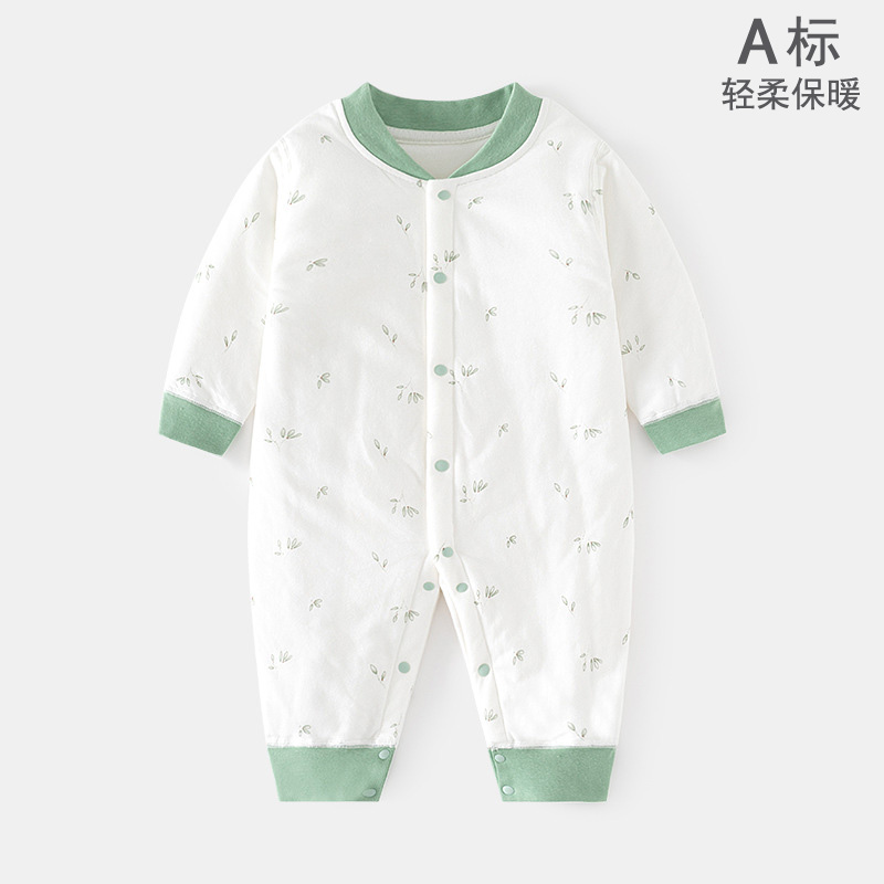 婴幼儿薄棉秋冬保暖爬服