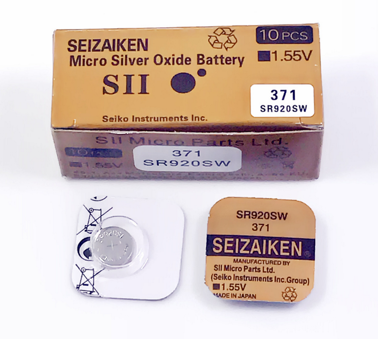 原装正品 精工 SEIZAIKEN 371 SR920SW 手表电池 1.55V 纽扣电池