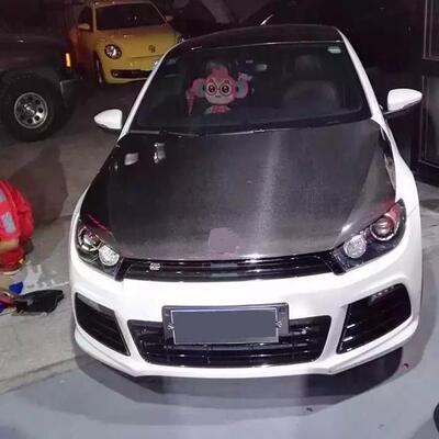 高品质碳纤维尚酷\Scirocco R改装轻量化引擎盖