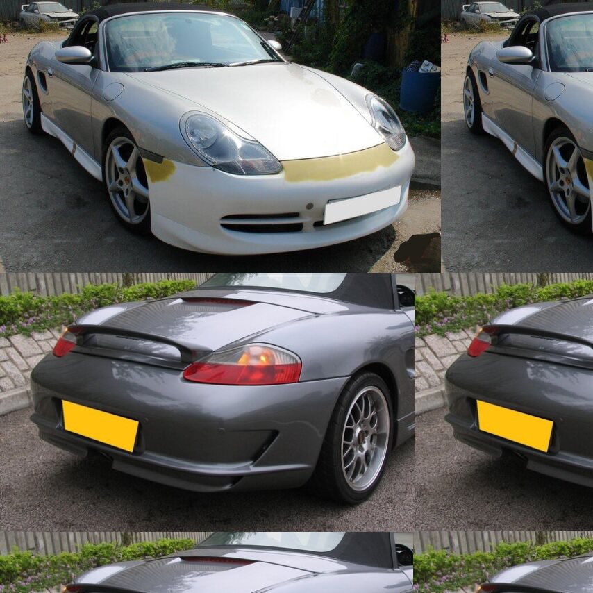 97~05款boxster 986改装gt3款前杠后杠侧裙大包围