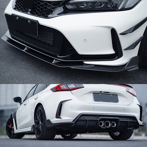 干碳纤CIVIC TYPE R\思域FL5改装CS款前唇\后唇\侧裙（11代）