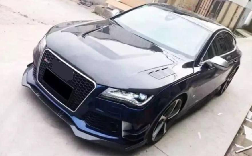 碳纤维奥迪A7\S7\RS7改装RS刀锋版前唇