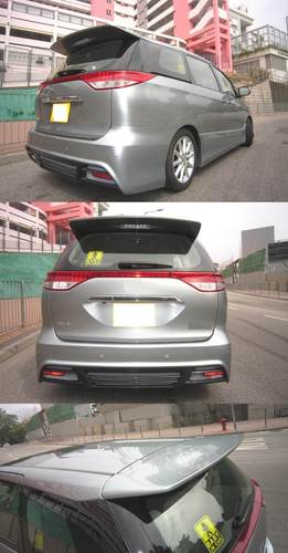 高品质Previa\普瑞维亚改装VIP屋仔大尾翼（大霸王）