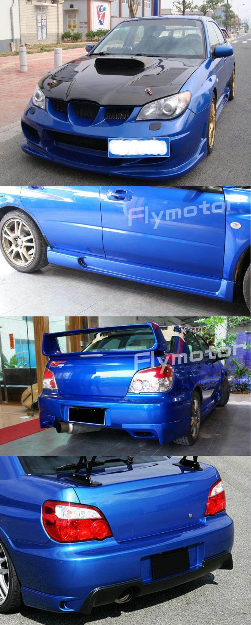 高品质9代Impreza\翼豹WRX\STI改装IN款前杠\后杠\大包围