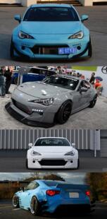 GT 86\BRZ改装RB 2代前杠\后唇\侧裙\宽体大包围