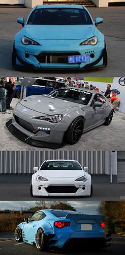 GT 86\BRZ改装RB 2代前杠\后唇\侧裙\宽体大包围