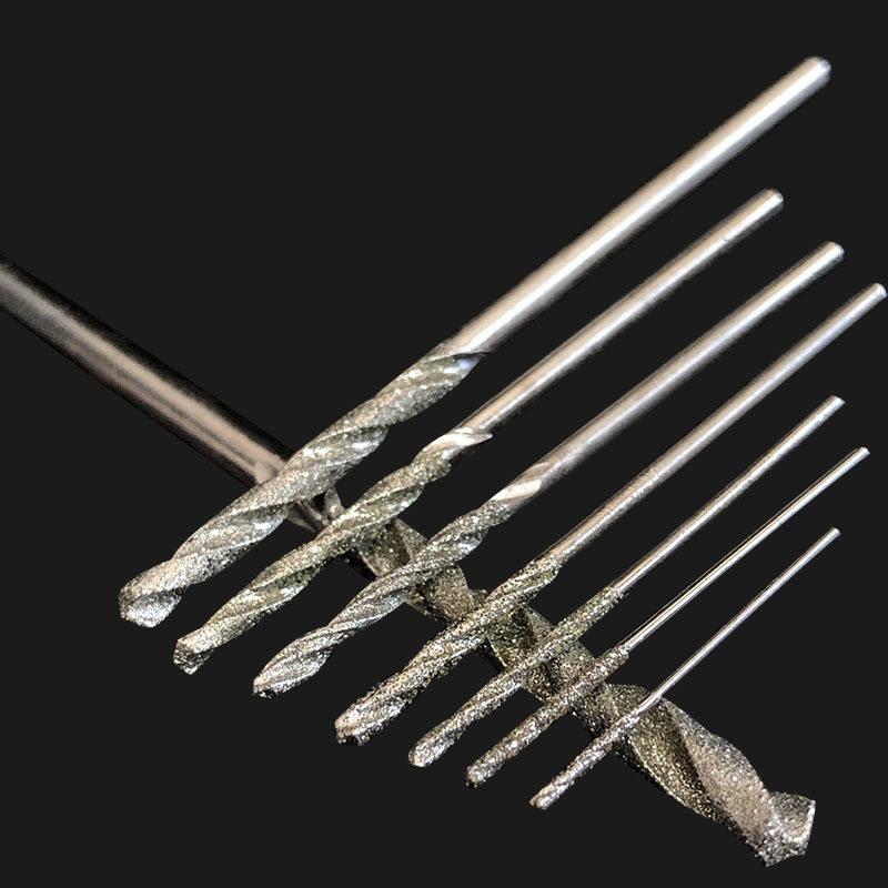 现货供应金刚砂麻花钻 空鼓修复钻头打孔针 磨针 磨削陶瓷翡翠塑