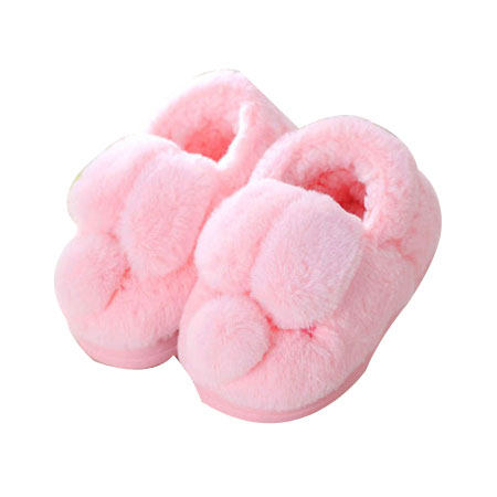 Pantoufles enfants en suède pour hiver - semelle plastique - Ref 1018199 Image 5