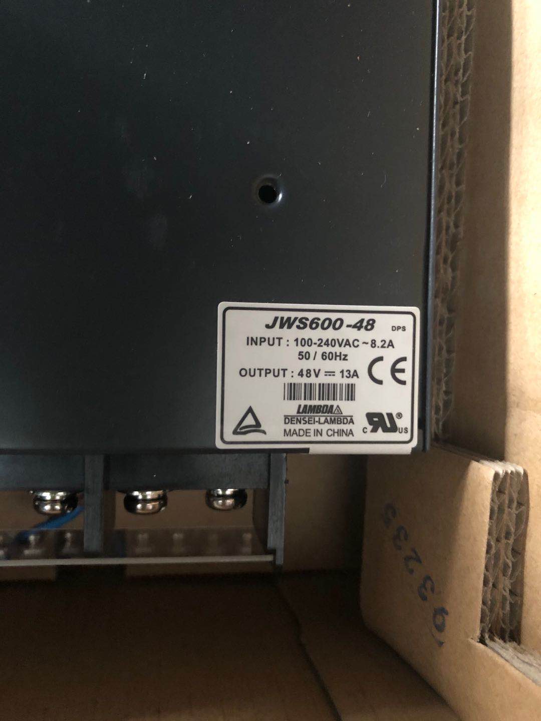 JWS60048/JWS600-48TDK-Lambda48V600W原装现货库存20个电源模块