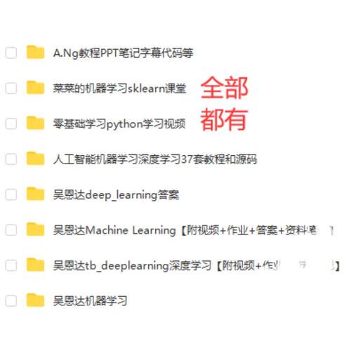deeplearningai/吴恩达机器学习深度学习/python影片教程中文字幕