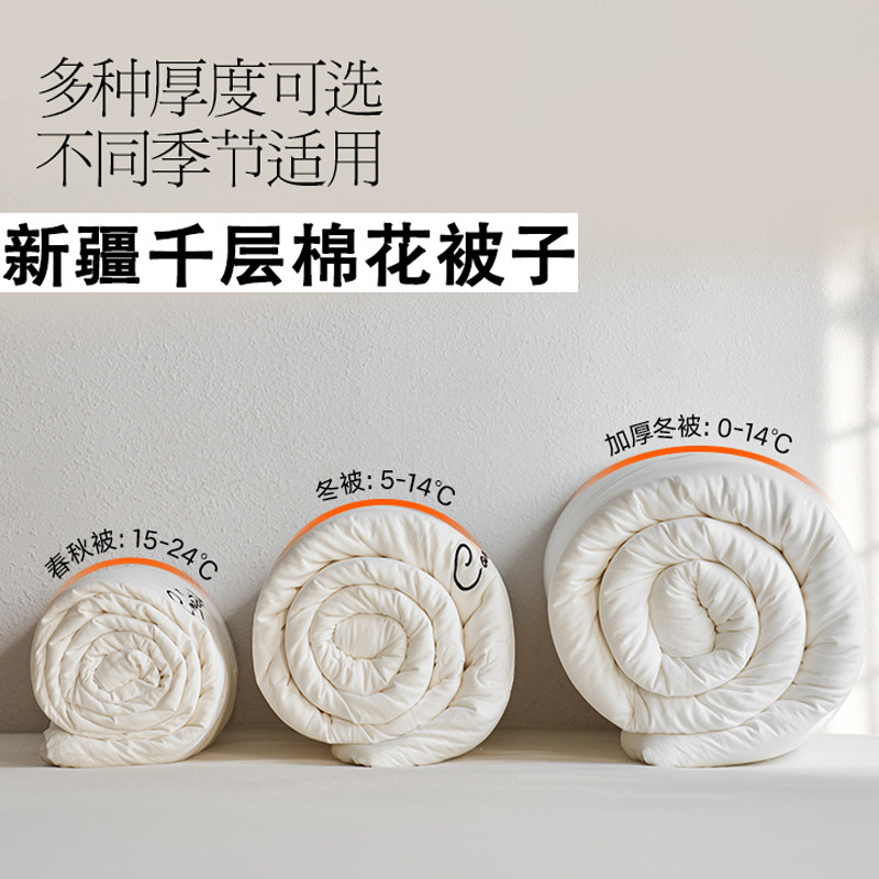 A类母婴级新疆千层纯棉四季被