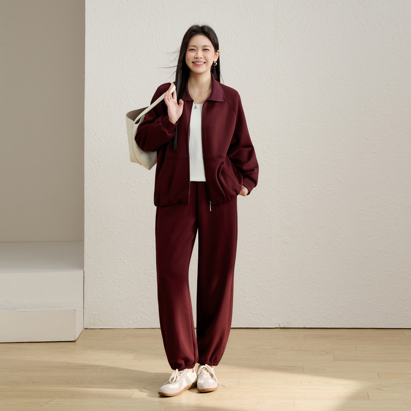 【空气层】慵懒休闲夹克外套裤子套装纤莉秀大码女装胖mm春装新款,女装/女士精品,大码套装,淘宝优惠券,粉丝福利购,淘宝优惠卷