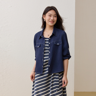 【海屿微光】轻薄透气显瘦两件套装纤莉秀大码女装胖mm2026夏新款