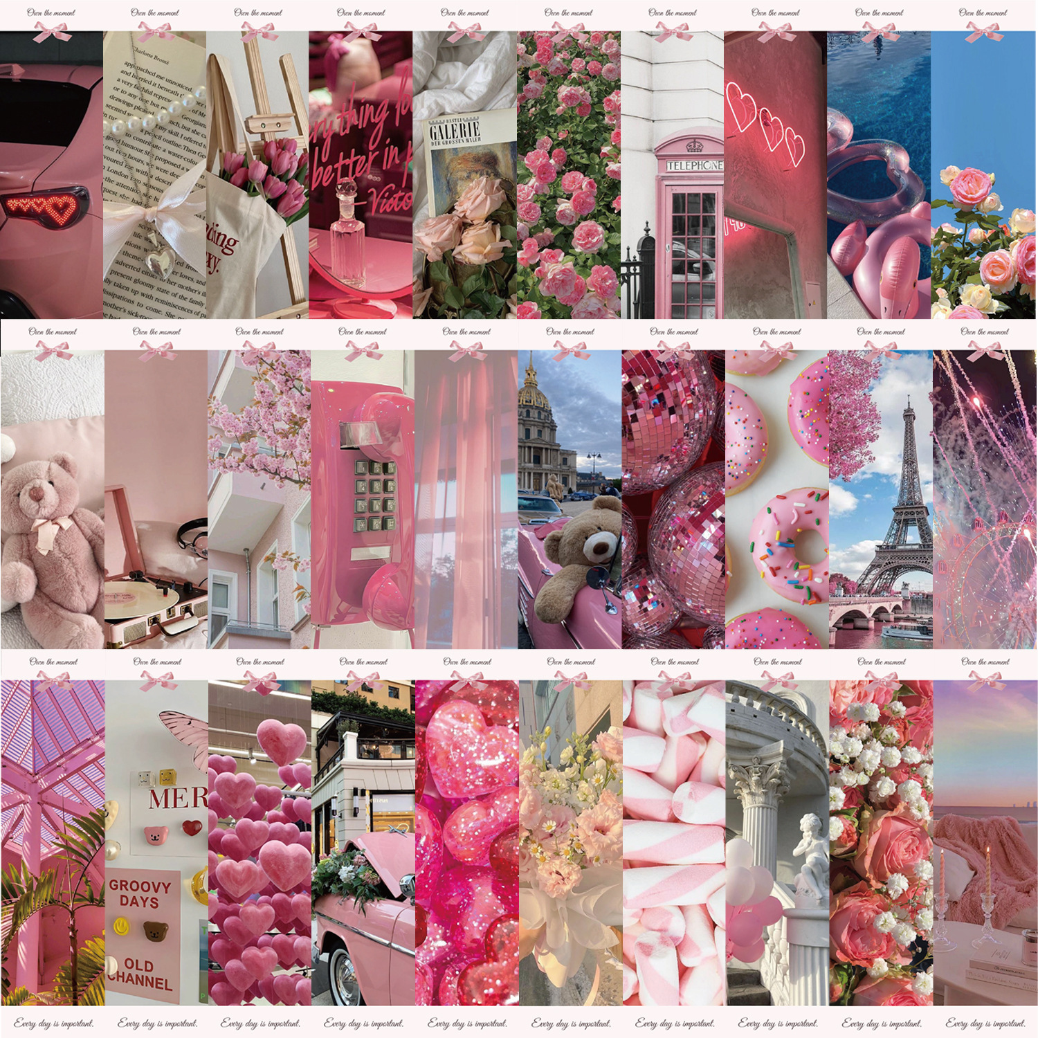 涂中鸦贴纸/立体贴纸30张粉色