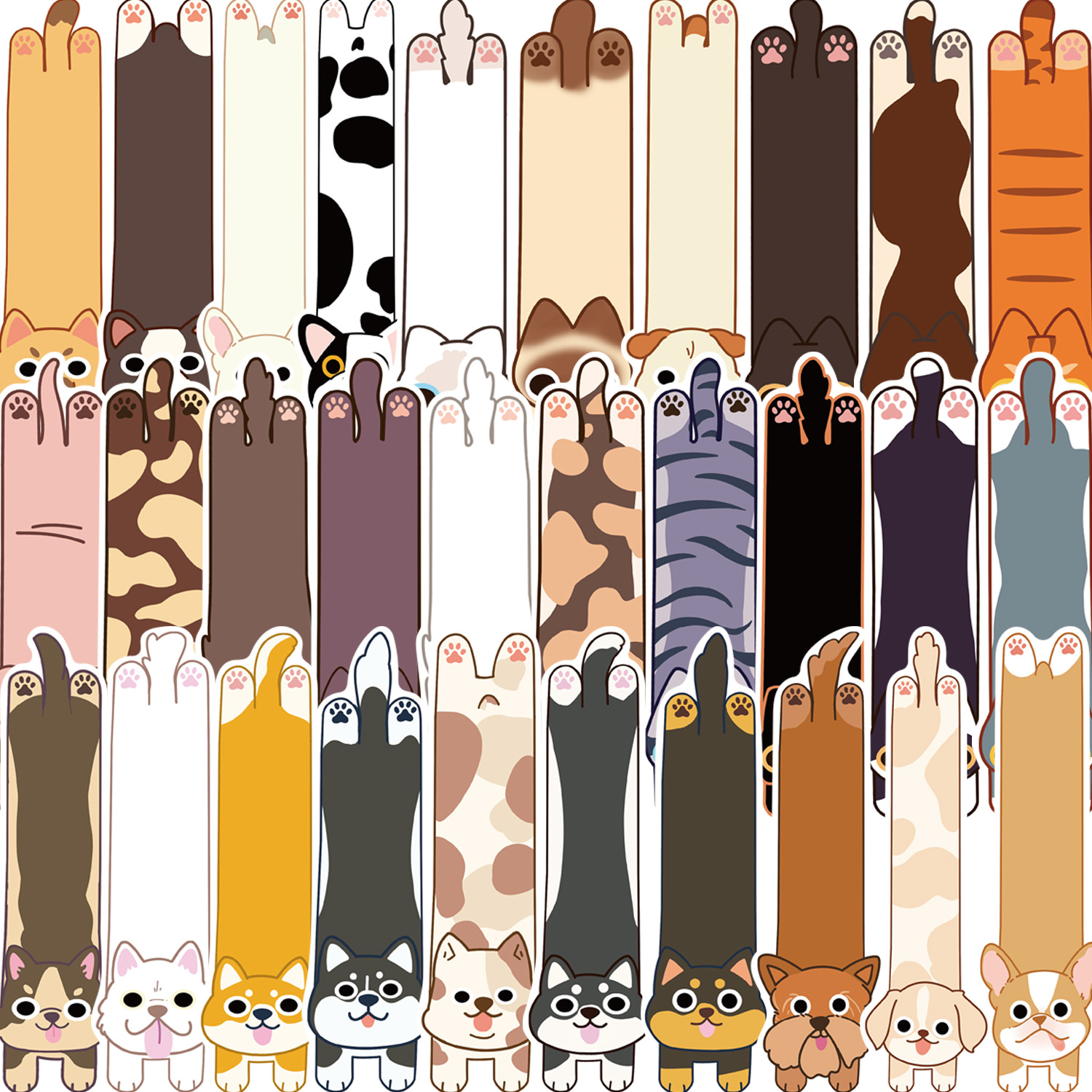 涂中鸦贴纸/立体贴纸30张猫猫